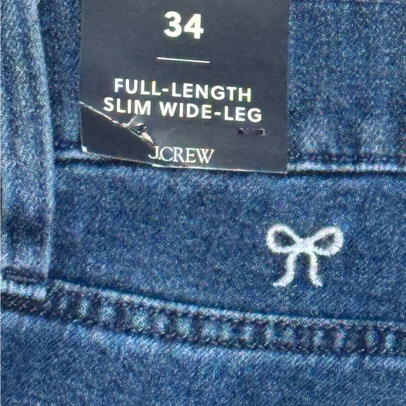 jcrew full length slim wide leg jean nwt - Picture 5 of 6